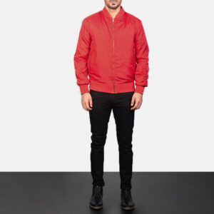 Zack Red Bomber Jacket